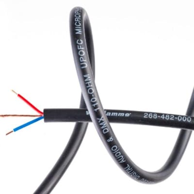 Van Damme Digi-Tour Grade AES mic/DMX cable, black, per metre